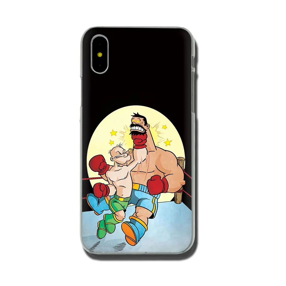 H7 Жесткий чехол для телефона EWAU popeye для iPhone 11 Pro 6 6S Plus 7 8 Plus X XS XR XS Max - Цвет: H7