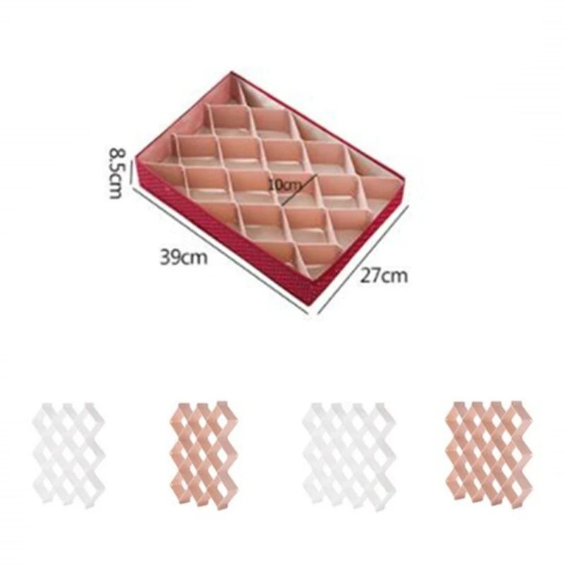 

Practical Plastic DIY Grid Drawer Divider Household Office Necessities Storage Organizer Divider For Bedroom Drawer A