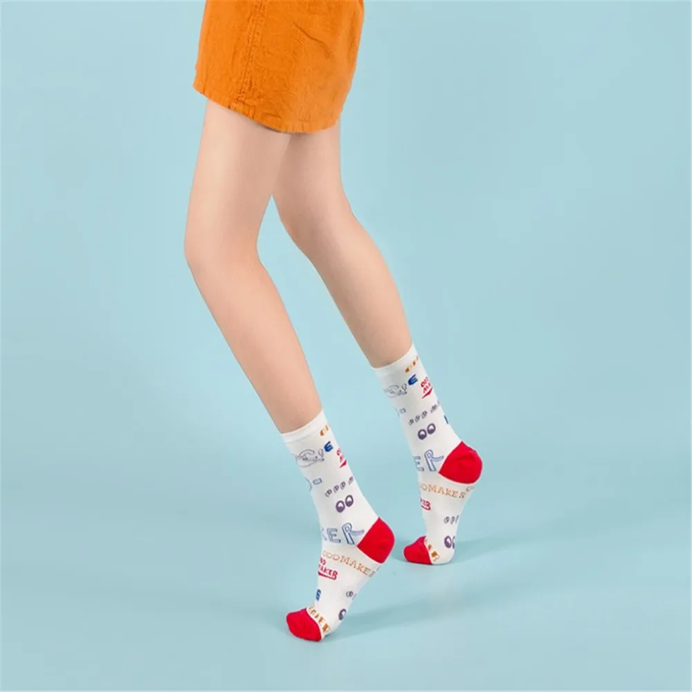 Модные мужские счастливые носки унисекс в стиле хип хоп осенние классные с