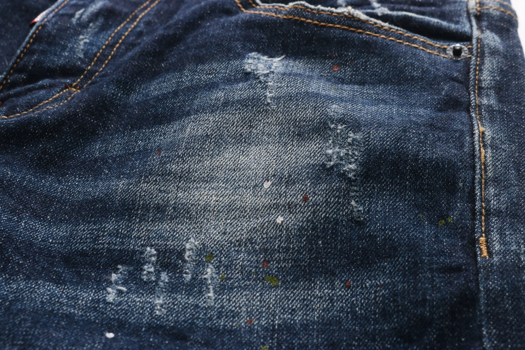 European Nightclub style dsq2 brand black Italy jeans luxury Men denim trousers Patchwork Slim letter jeans Pencil Pants for men