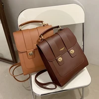 high quality fashion womens backpack leather small school bag korean ulzzang version for girl travel bags