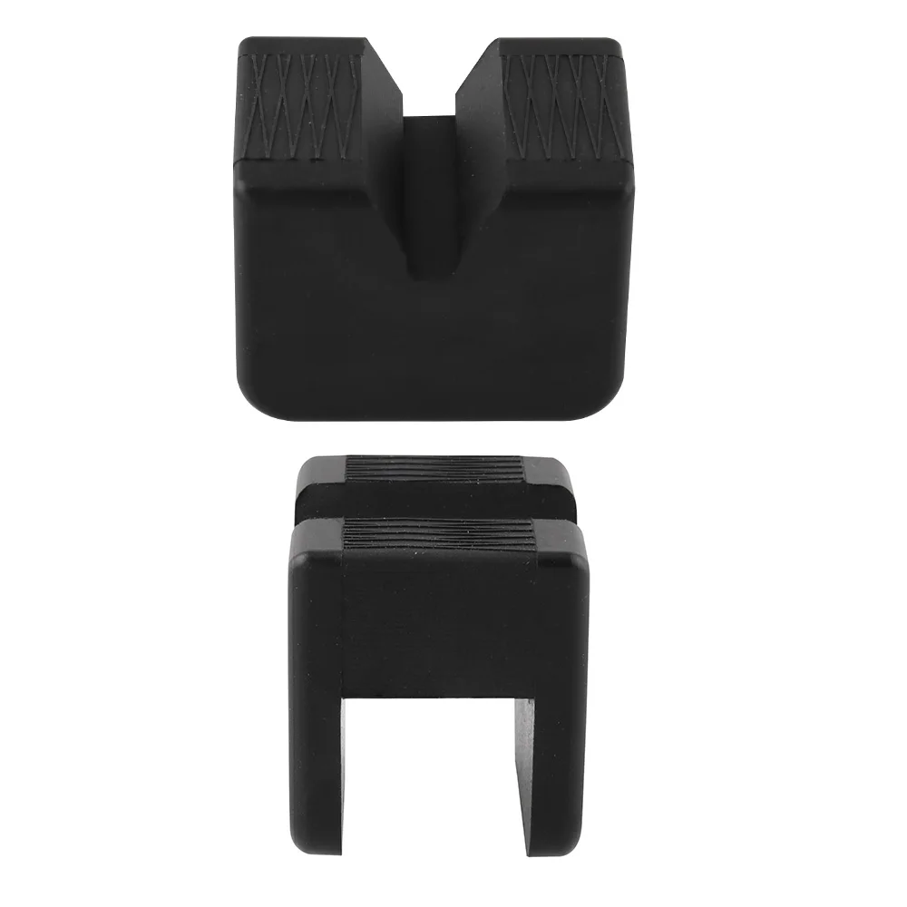 2 шт. черная оправа с прорезями квадратная защита пола адаптер противоскользящие