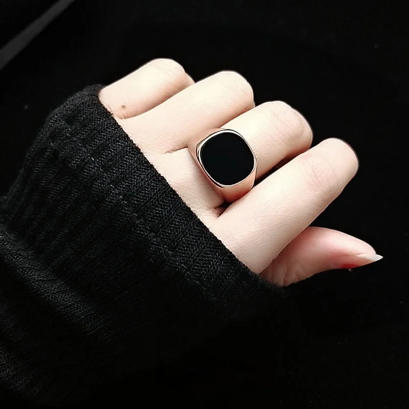 Покрыты золотом серебром черной эмалью кольцо модная обувь для мужчин в стиле