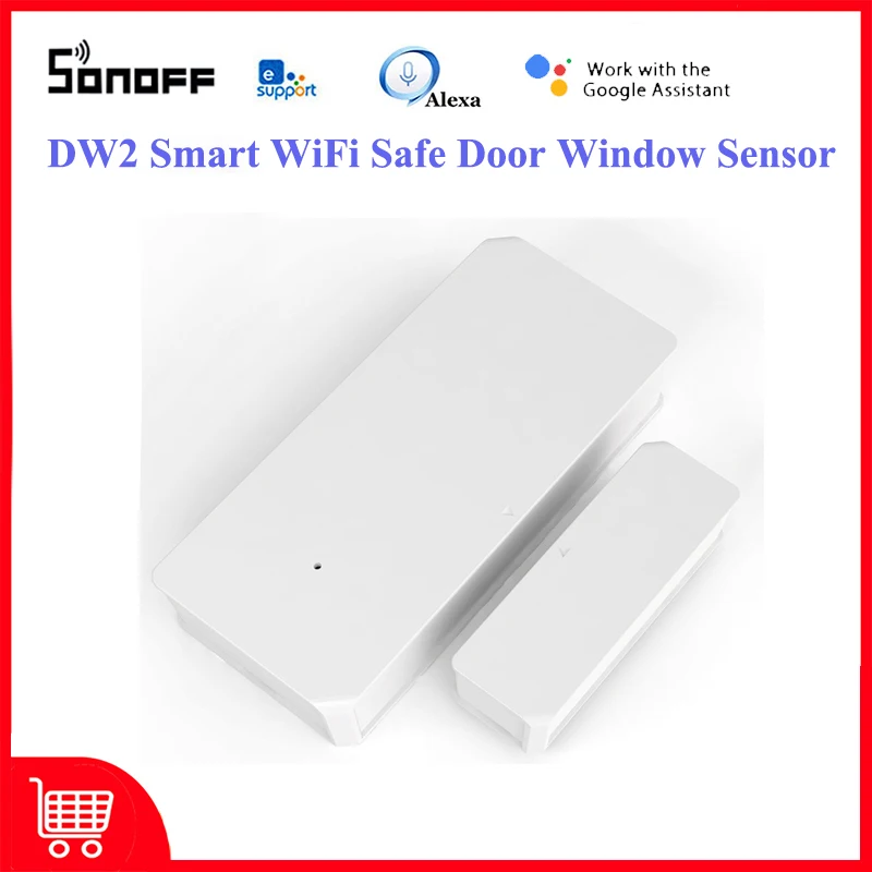 

1-10 шт. SONOFF DW2 умный Wi-Fi датчик двери окна Автоматическая сигнализация детектор замка безопасности с eWelink Alexa Google Home