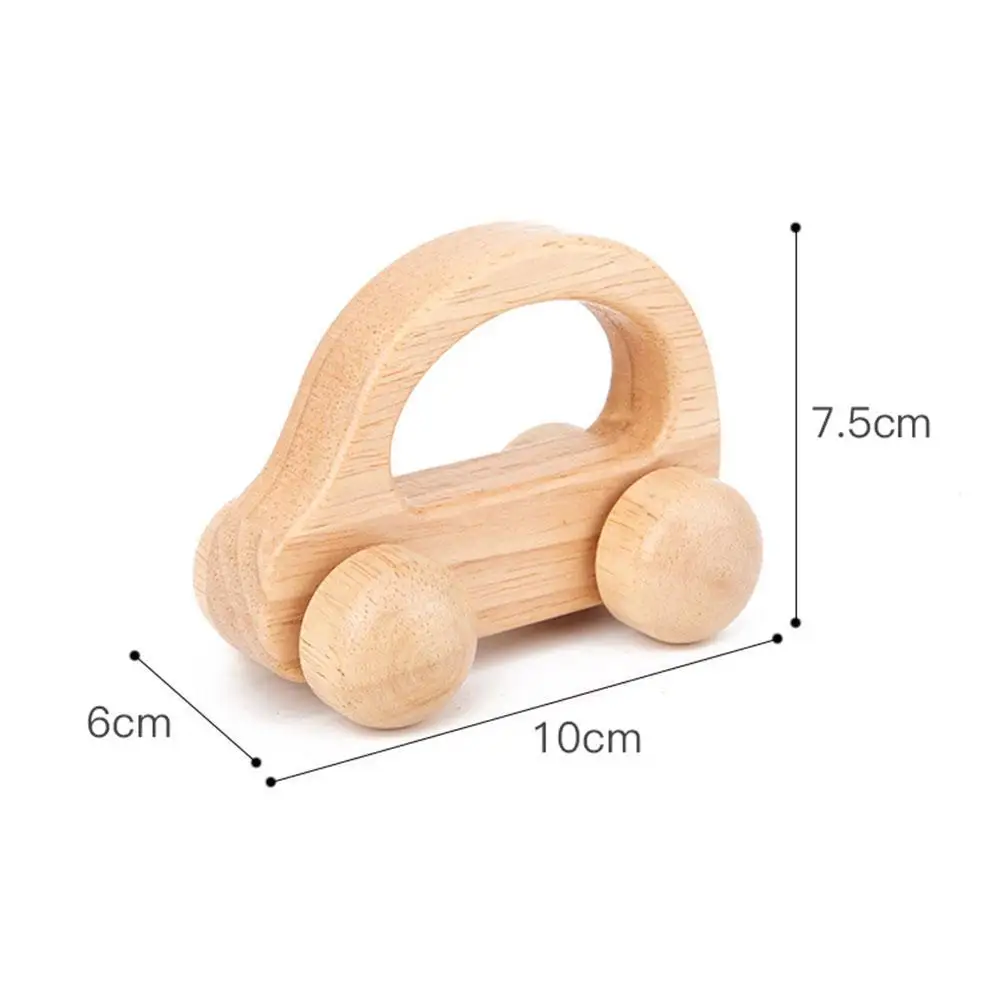 

Baby Wooden Toys Beech Wood Car Blocks Cartoon Van Newborn Gift Teething Birthday Educational Baby Toys Montessori Children M1H9