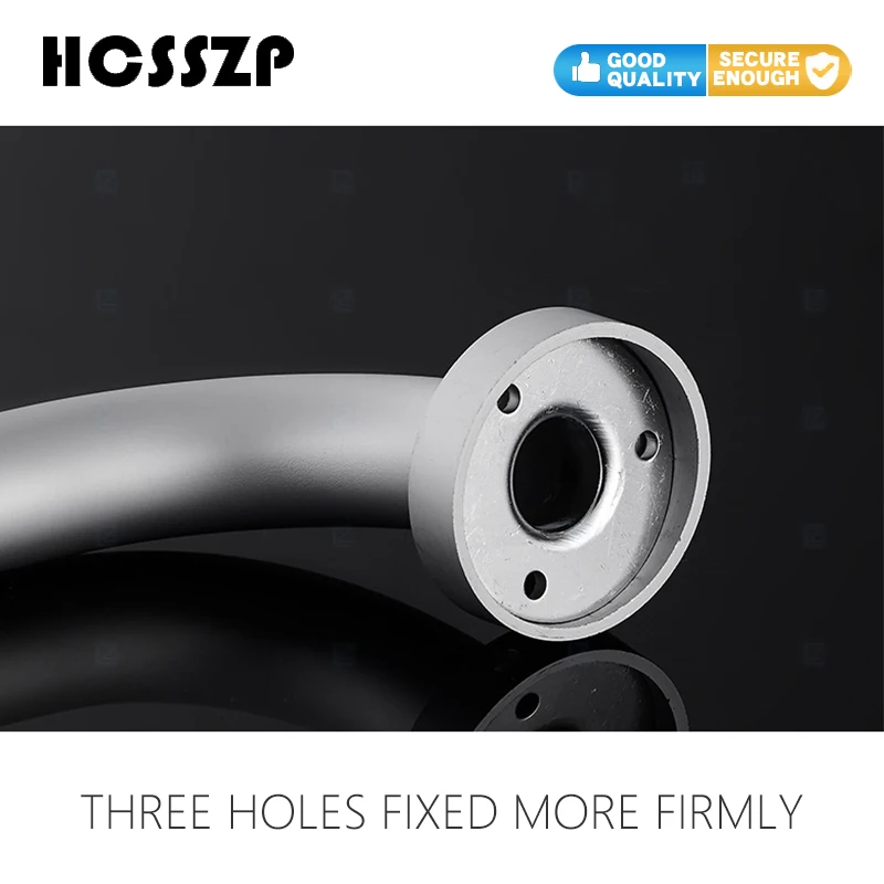 Космическая алюминиевая противоскользящая ручка для ванной комнаты толстое