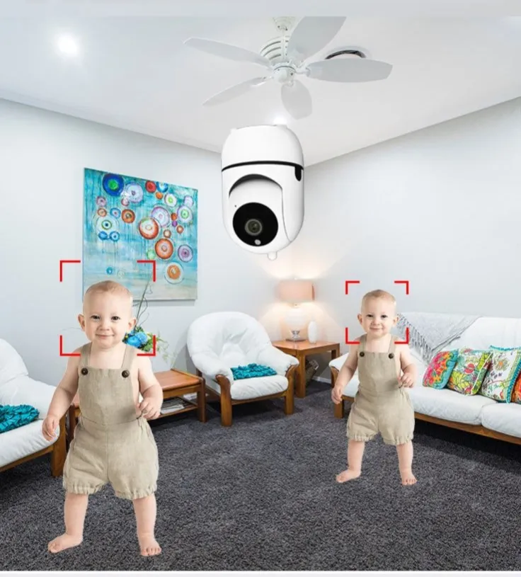 

HD 1080P IP Camera Wireless Baby Monitor WiFi Dome Night Vision Auto Tracking Home Security Surveillance CCTV Pet Indoor Cam
