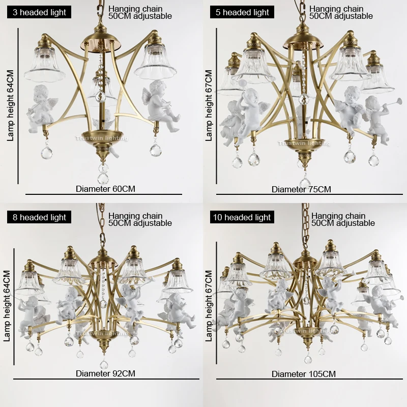 Классическая европейская американская современная светодиодная люстра