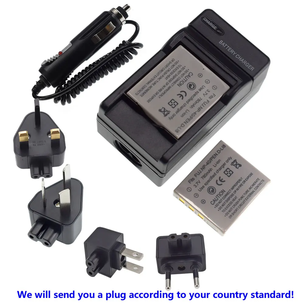 Аккумулятор + Сетевое зарядное устройство переменного тока Автомобильная вилка