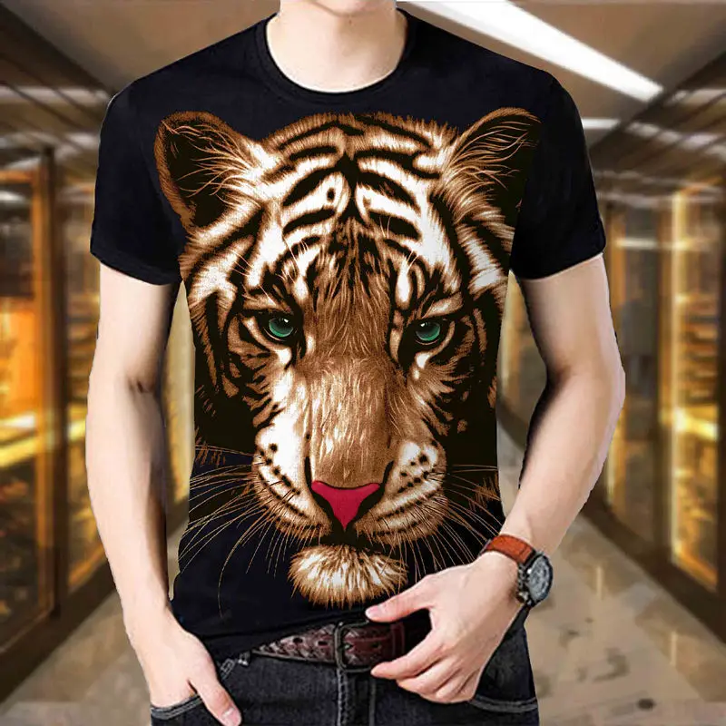 

2021 new men's 3D t-shirt short-sleeved t-shirt for men and youth