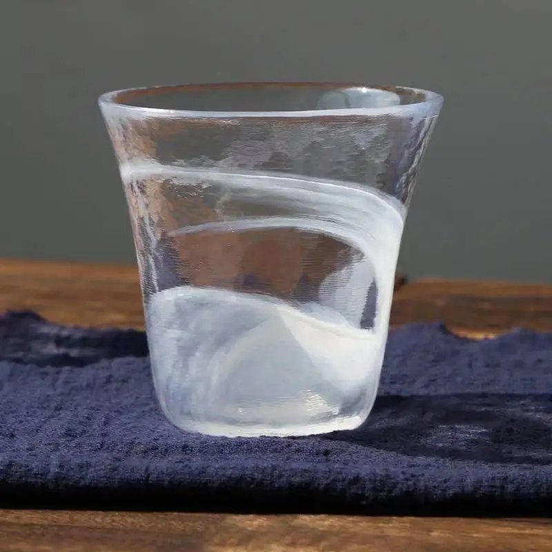 

Hand-made Glass, Hammer Pattern, Ink Style Glass, Household Water Cup