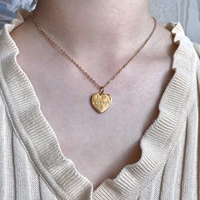 925 silver womens necklace personality 18k gold pendant necklace wild love pendant couple pendant clavicle chain