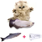 Игрушка для домашних животных, кошек с USB-зарядкой, имитация электрической танцевальной движущейся мягкой рыбы, игрушка для кошек, игрушки для домашних животных, Интерактивная собака, Прямая поставка