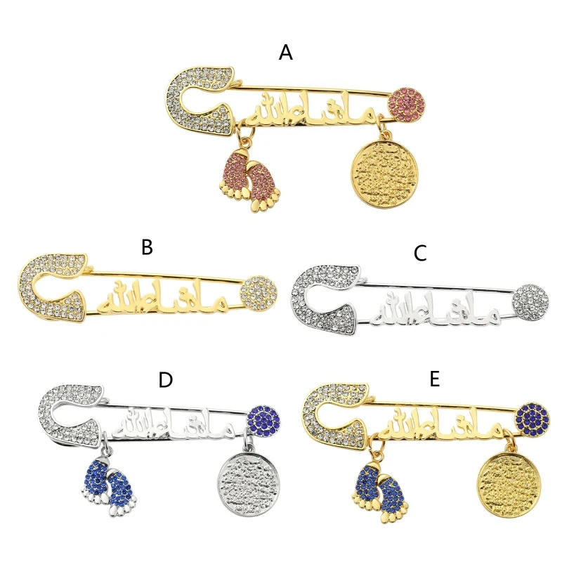 

Charm Brooch Pin with Foot Lucky Charm For Men Women Banquet Clothing Accessories Protection Baby Pin Exquisite Gift