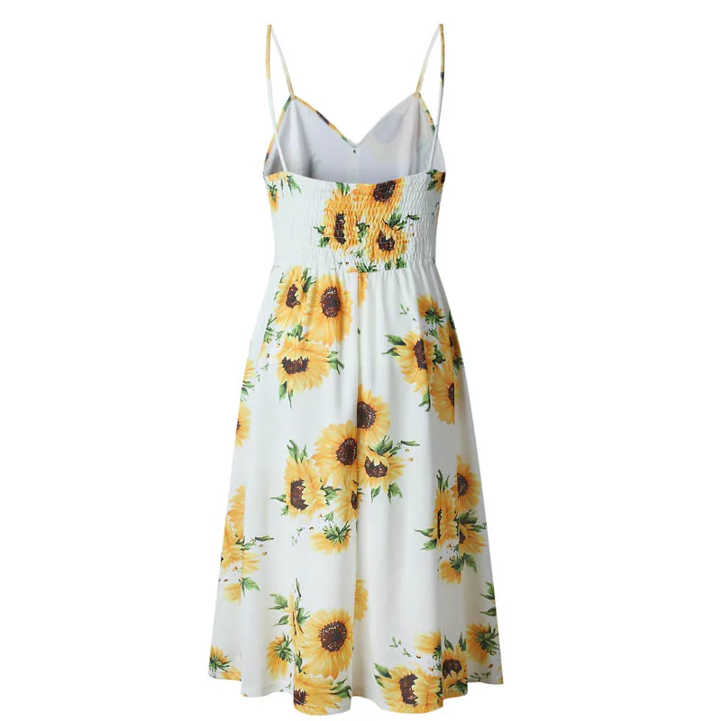 Сексуальный Jurk Повседневный vrouwen zomer Jurken Boho винтажный Midi Knop с открытой спиной Stip
