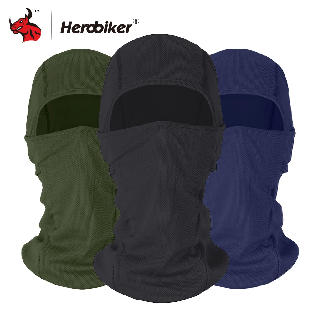 Фото Мотоциклетная Балаклава HEROBIKER, теплая, ветрозащитная, дышащая, для страйкбола, пейнтбола, езды на лыжах №1
