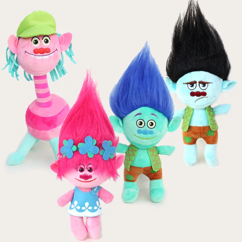 

23cm Trolls Toys Cute Doll Branch Critter Skitter Figures Trolls Anime Figure Plush Doll Gifts For Children Christmas Goods
