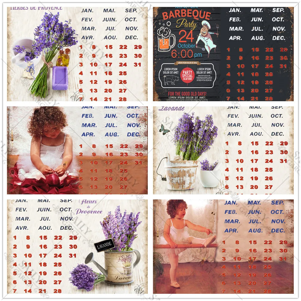 

Bedroom Vintage Metal Plates Tin Sign Movie Poster Vintage Retro Decor Living Room Calendar Garden Decoration Outdoor Home Bar