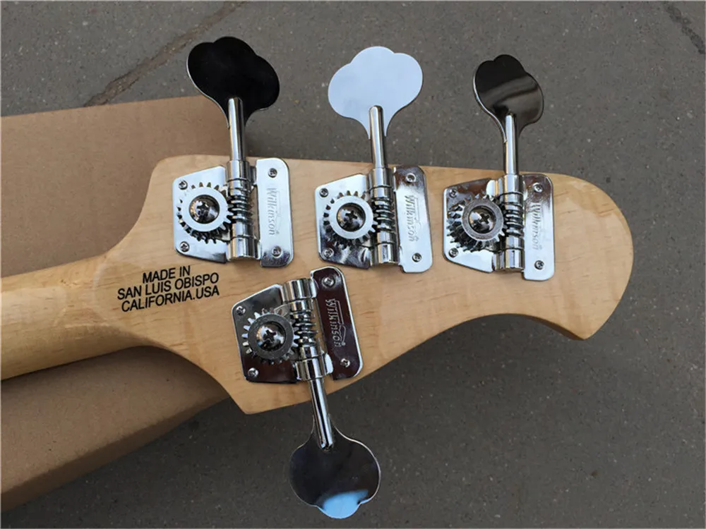 Китайский заводской товар 4-струнная белая сабля бас-гитара бесплатная доставка |