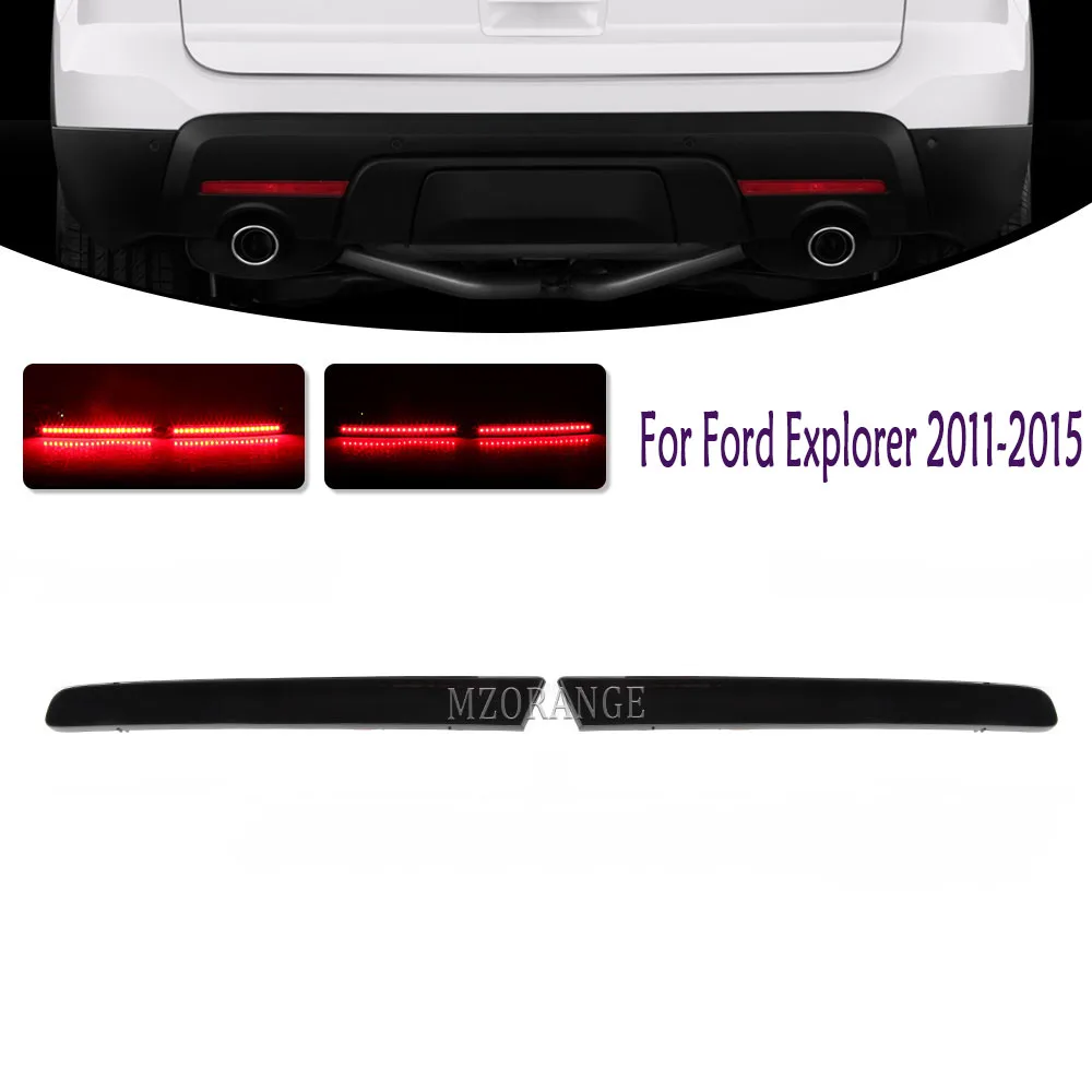 

2PCS LED Rear Bumper Reflector Light For Ford Explorer 2011 2012 2013 2014 2015 Fog Lights Tail Brake Lights Car Accessories