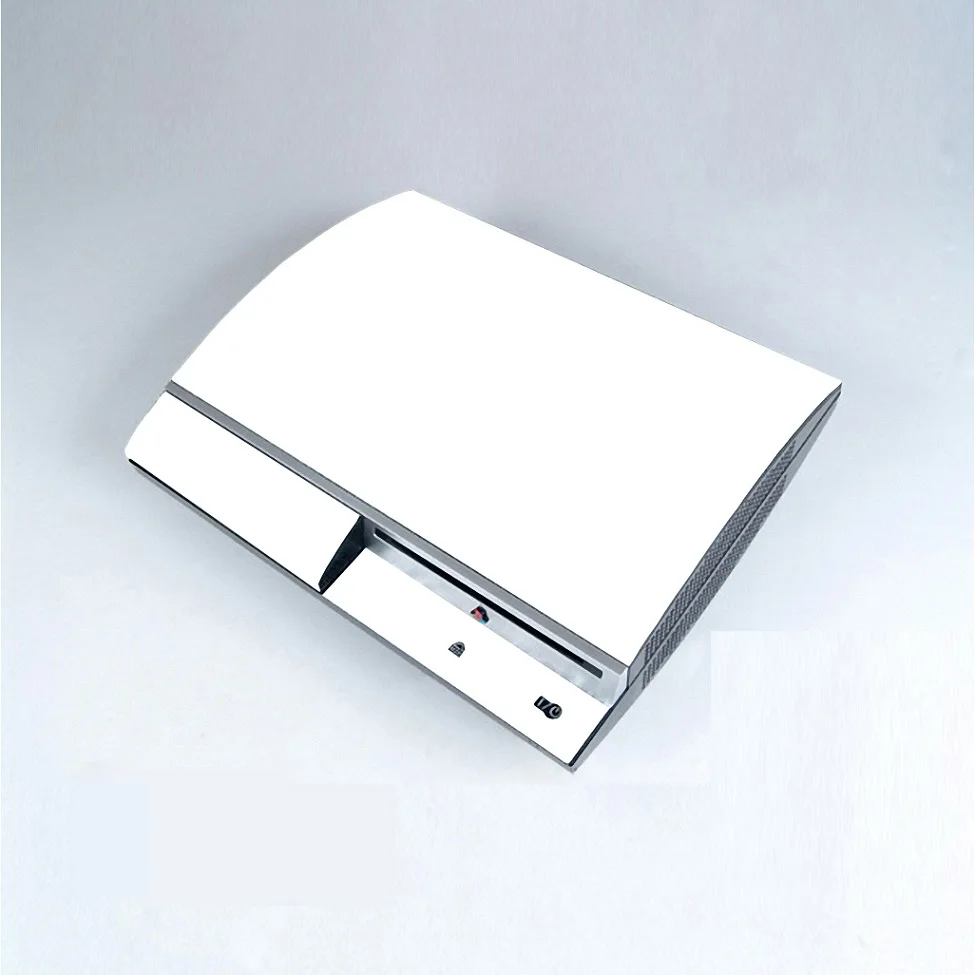 PS3-White Десять чистый сплошной цвет виниловая кожа Наклейка протектор для sony PS3 fat playstation 3 Скины Наклейка s - Цвет: PS3-White