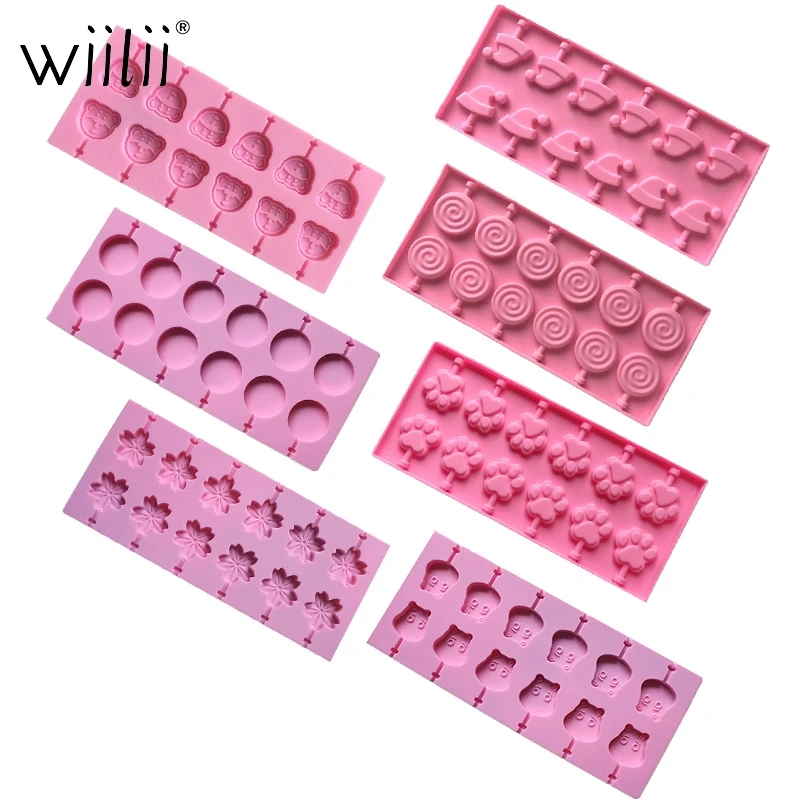 12 полостей силиконовые формы для леденцов конфеты леденца Шоколад Твердые