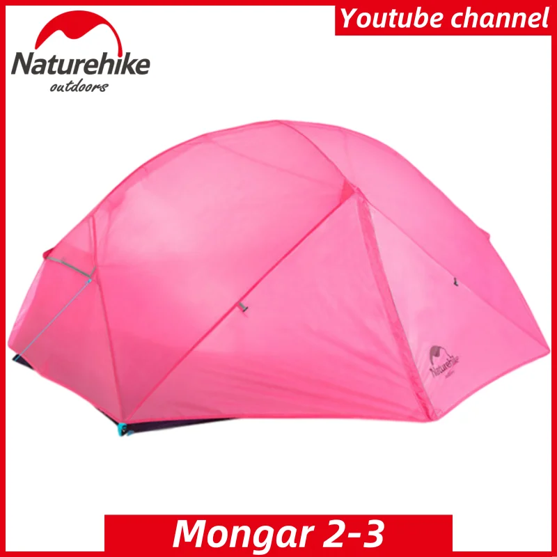 Naturehike Mongar палатка 2 человек Сверхлегкий 210T полиэстер шест из алюминиевого сплава