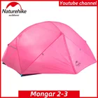 Naturehike Mongar палатка 2 человек Сверхлегкий 210T полиэстер шест из алюминиевого сплава двойные Слои альпинистская модные 3F