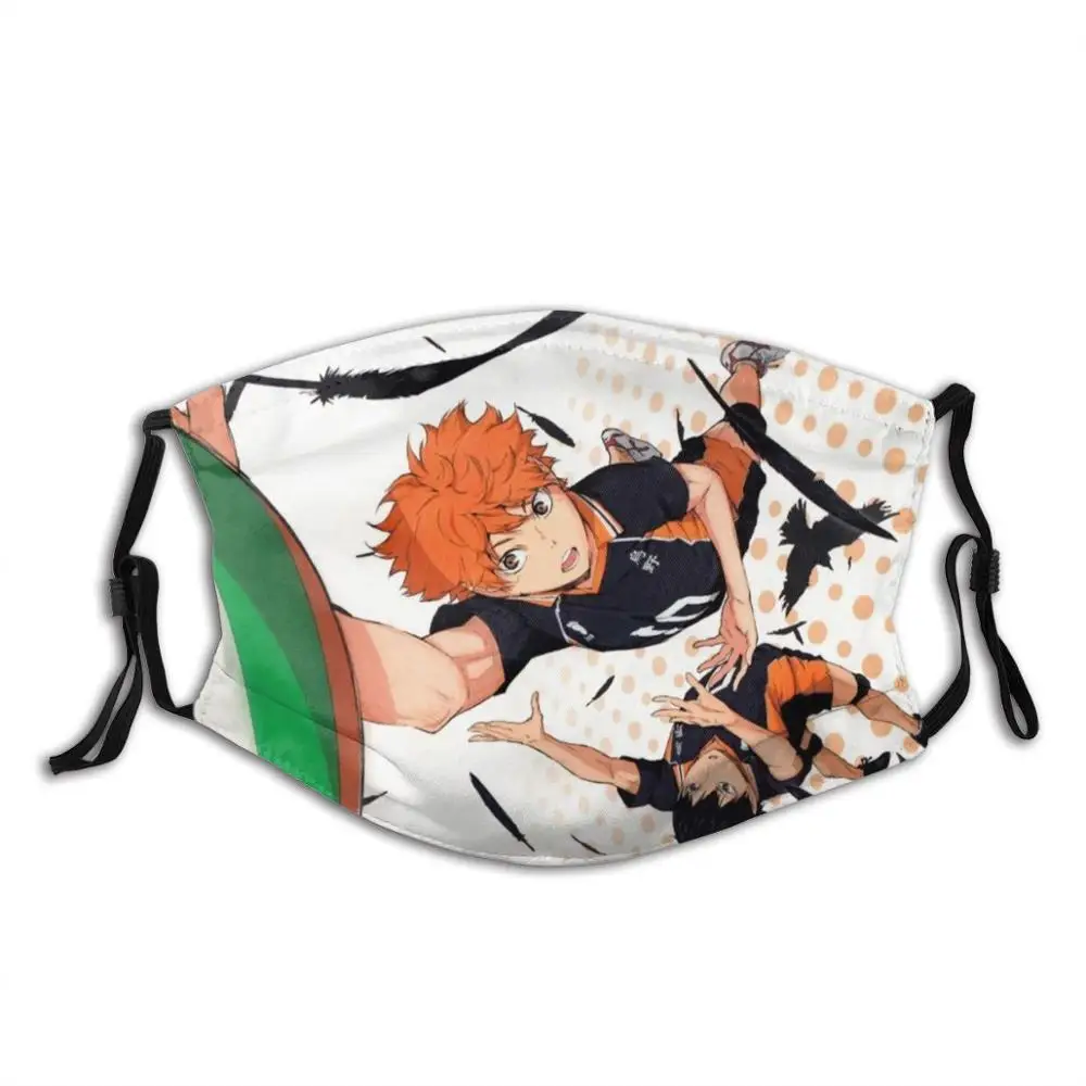 Забавная крутая Тканевая маска Karasuno Аниме Haikyuu волейбол прыжок Hinata Kageyama|Мужские