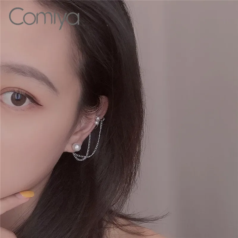 Женские серьги-подвески Comiya длинные серьги из сплава цинка серебристого цвета с