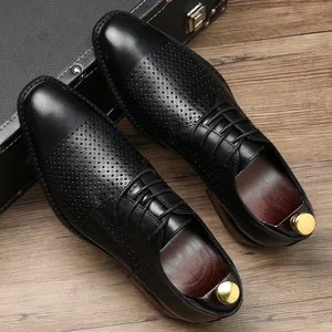 Мужские деловые туфли оксфорды, натуральная кожа, на шнуровке, повседневная обувь ручной работы