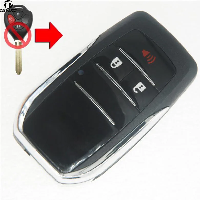 Новое поступление! 2 + 1 кнопочный Корпус ключа для Toyota AV4 Wish Camry Hiac Corolla