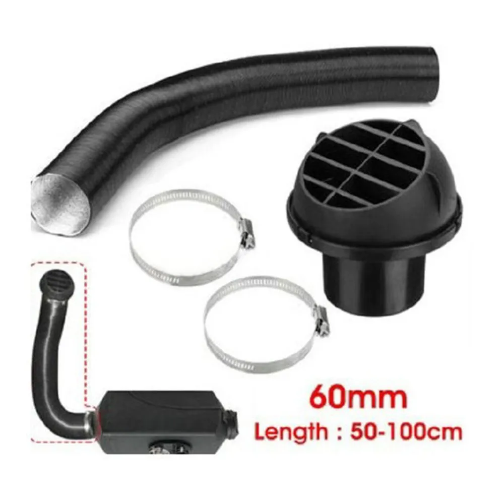 

60 Car Heater Replacement Kits Air Diesel Parking Heater Ducting Pipe Air Vent Outlet Hose Tube Connector W/Hose Clips