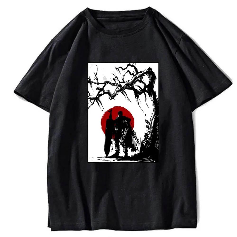 

Men Women Summer Tee for Men Black Berserk T-shirt
