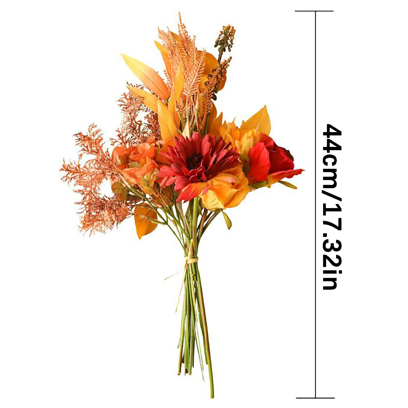 

1 Bundle Silk Floral Bouquet Home Decoration Accessories Wedding Party Scrapbook Fake Plants DIY Pompons Artificial Flowers