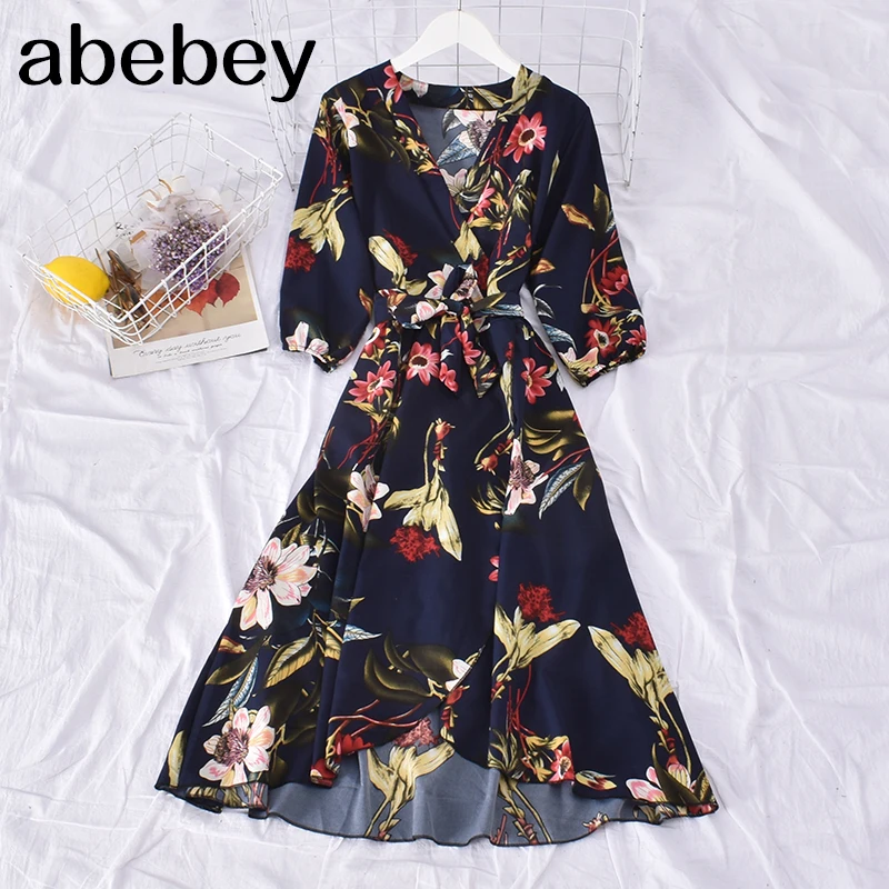 Женское винтажное облегающее платье миди с цветочным принтом Элегантное Длинное