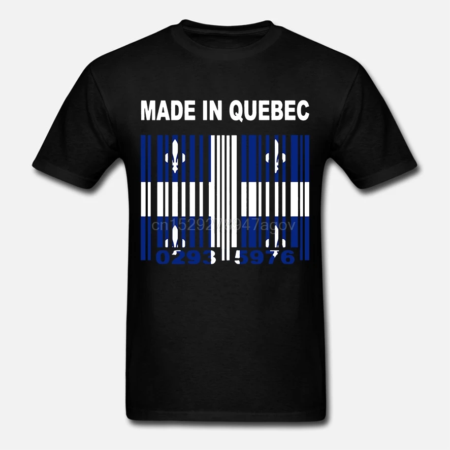 Футболка мужская с флагами Монреаль модная тенниска из хлопка коротким рукавом