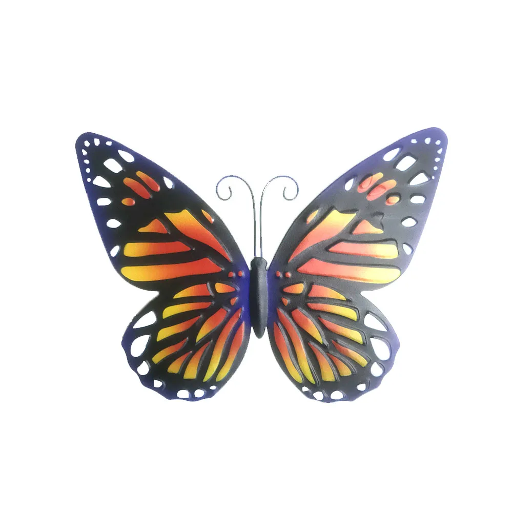 

4pcs Sculpture Bedroom Crafts Inspirational Yard Lifelike Ornament Indoor Outdoor Metal Home Decor Wall Art Hanging