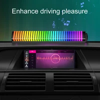 3d sound controlled sound pickup atmosphere light usb rechargeable 32led rhythm music light app control party rgb colorful tube
