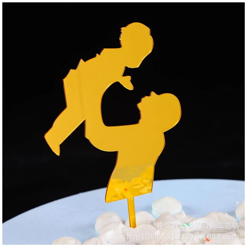 Супер отец акриловый торт Топпер лучший папа когда-либо украшение день отцов