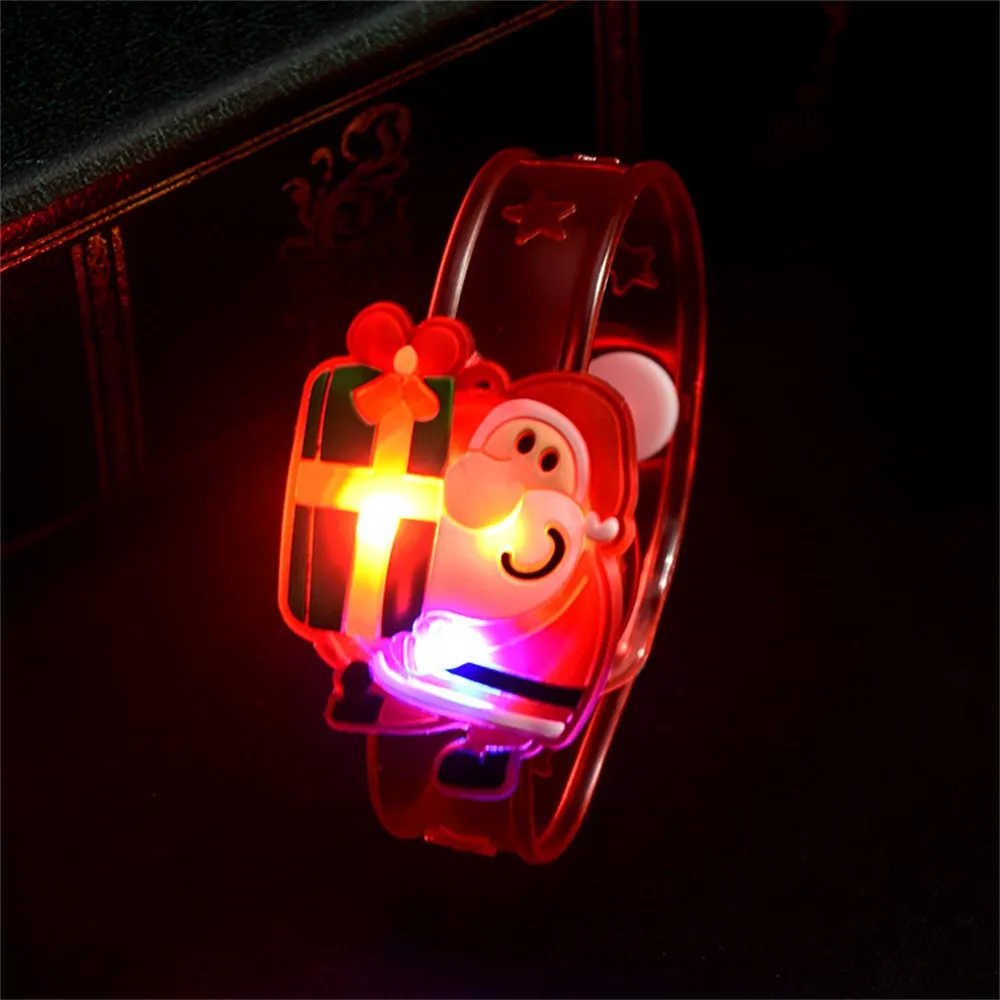 1 шт. Рождественский светильник Санта Клаус флэш игрушки наручные руки взять