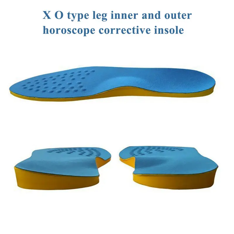 Unisex O X Leg Orthopedic Insoles Arch Support Correction Shoes Pad Foot Knock Knee Pain Bow Legs Valgus Varus Sole Shoe Insert 