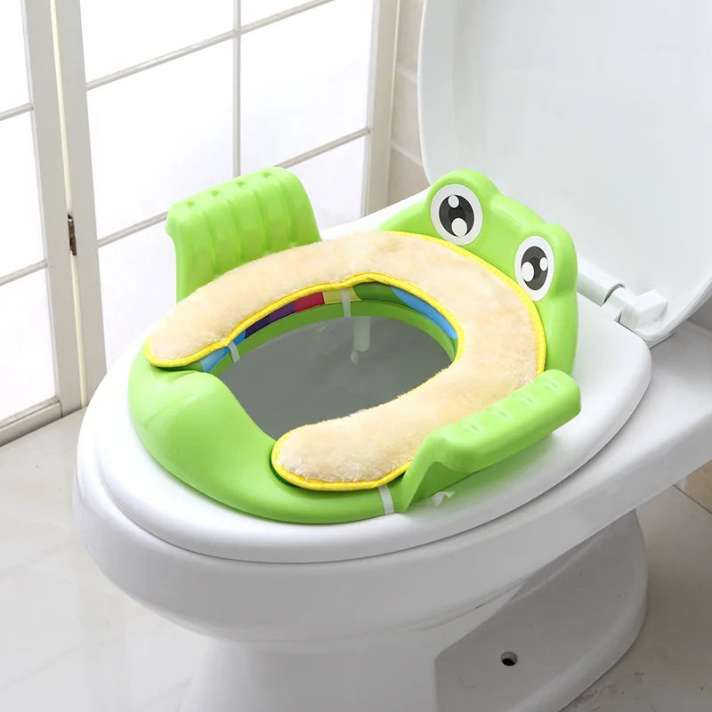 

Baby toilet child safety seat with armrest girl boy trainer comfortable training toilet seat cushion car
