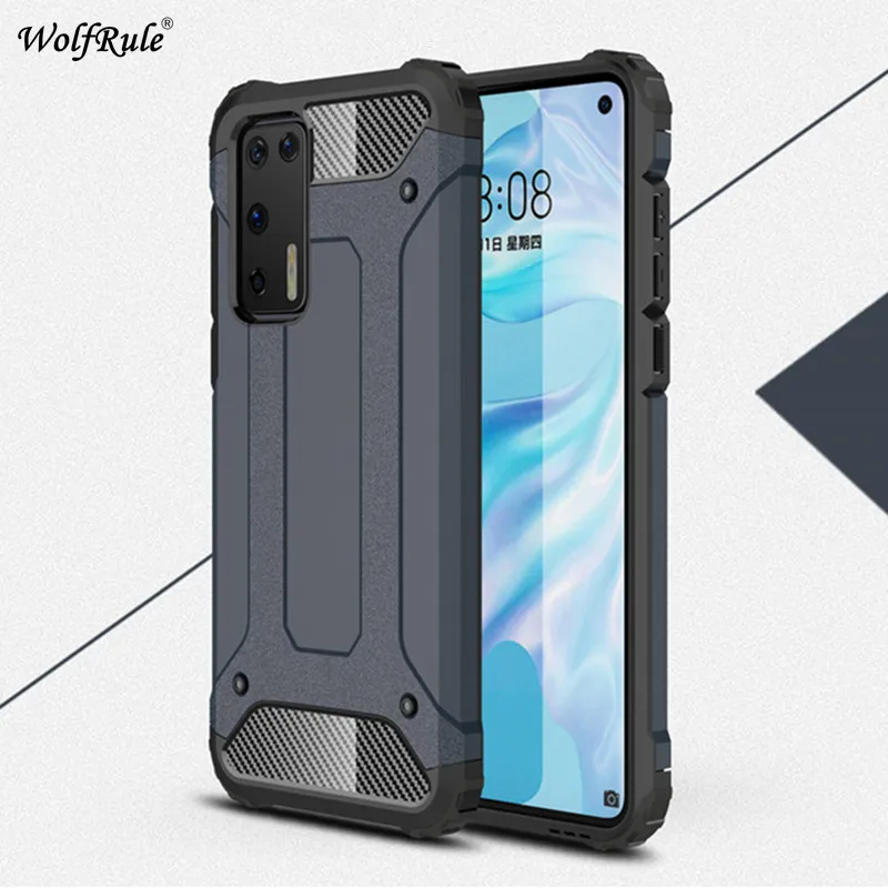 Чехол для huawei P40 бампер из ТПУ и поликарбоната защитный жесткий чехол телефона s