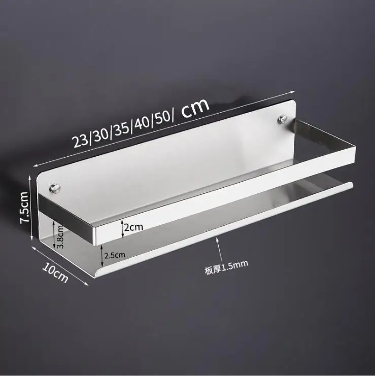 Полка для ванной комнаты квадратные угловые полки из нержавеющей стали вешалка