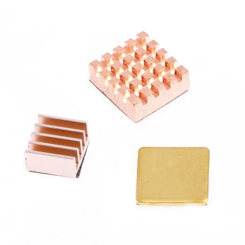 3 шт./компл. медный радиатор охлаждающий набор для Raspberry Pi Model B|Компоненты