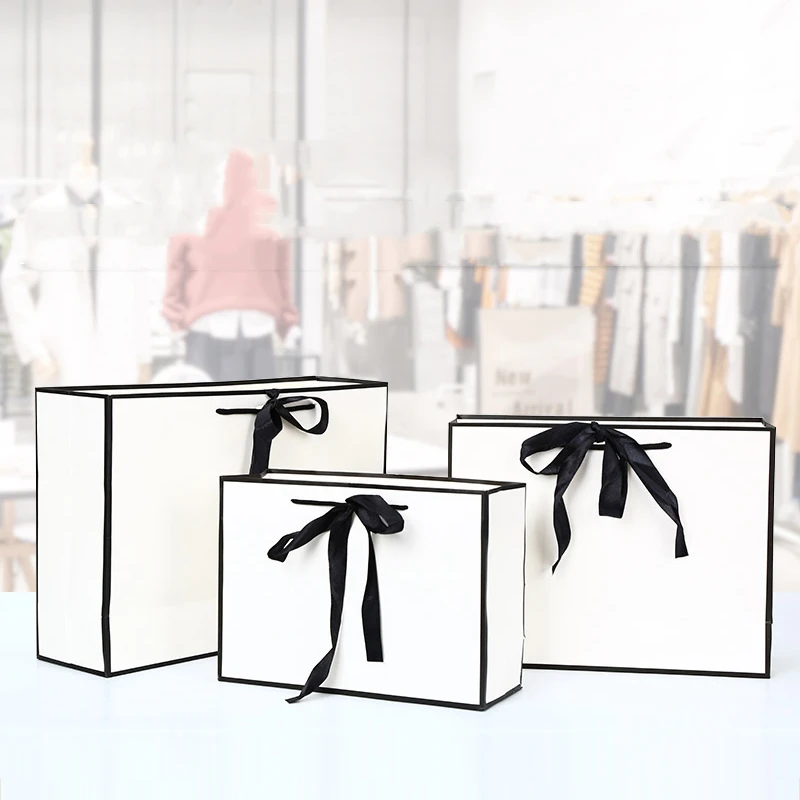 100 шт. индивидуальная подарочная упаковка бумажный пакет с покрытием тоут