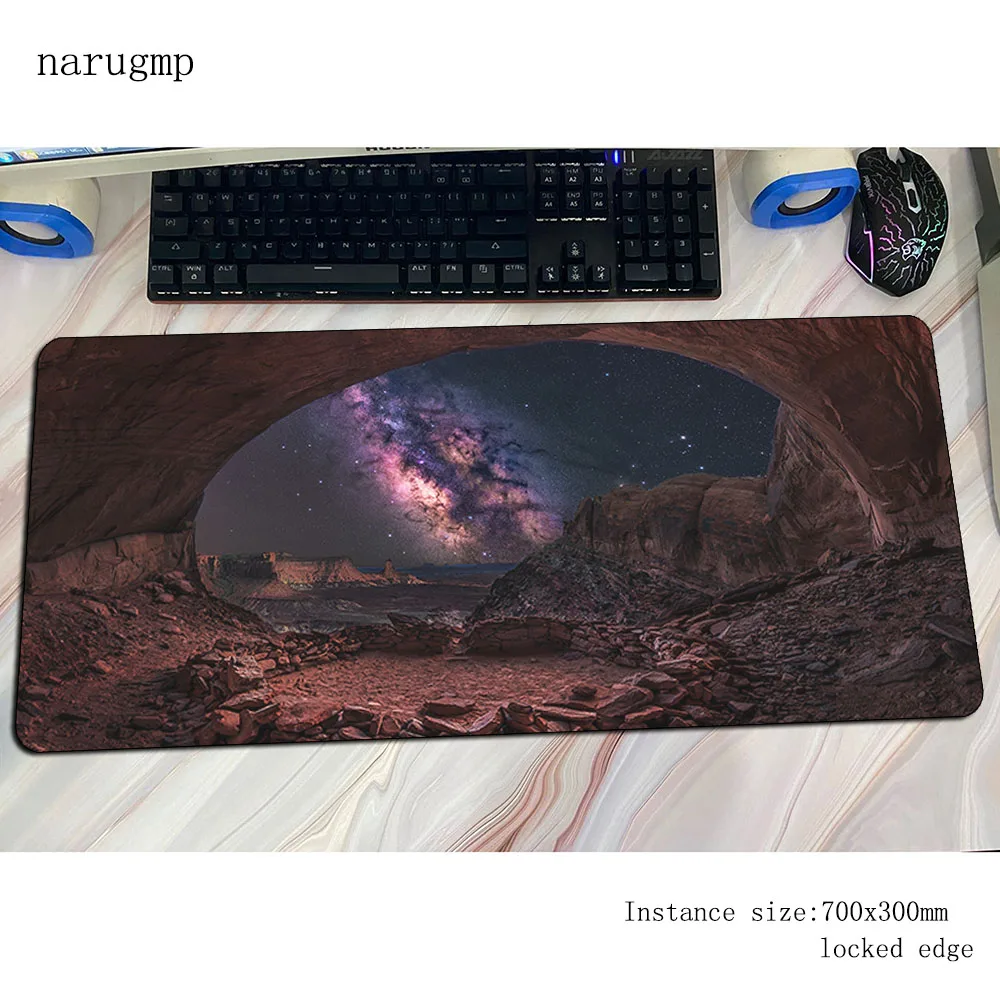 

Caves mousepad Kawaii gaming mouse pad 80x30cm pc computer gamer accessories large mat 3d laptop desk protector pads