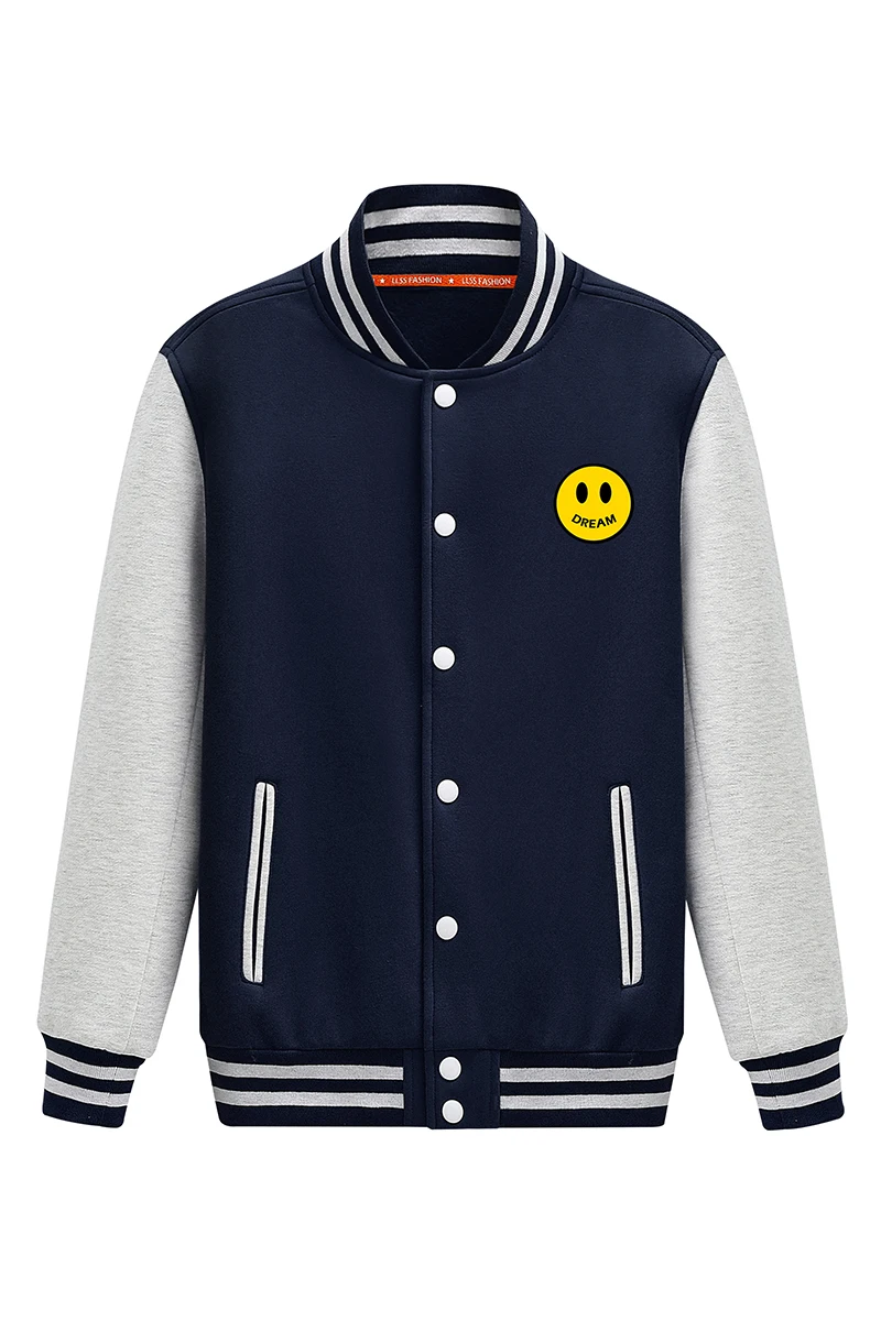 

KOLMAKOV New Arrival Korean Men's 50% Cotton Bomber Jackets Men Streetwear Jacket Patchwork Cardigan Coat Male 4 Color M-5XL