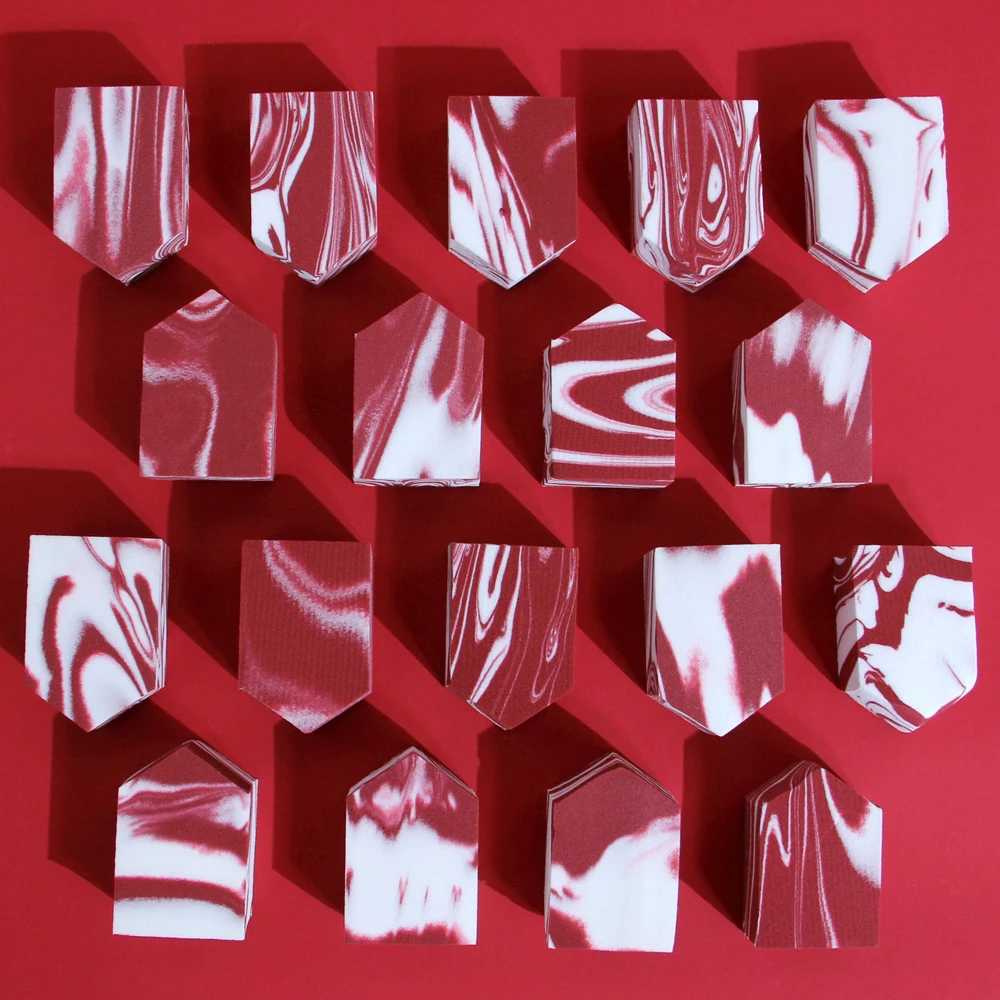 1 шт. крутящаяся косметическая губка белый и красный спонж для макияжа мягкий